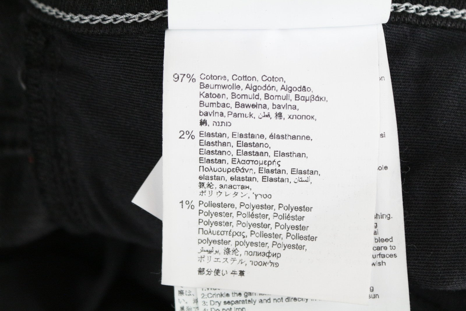 REPLAY Grover Men's W30/L34 Dark Grey Selvedge Jeans Button Fly Straight Fit