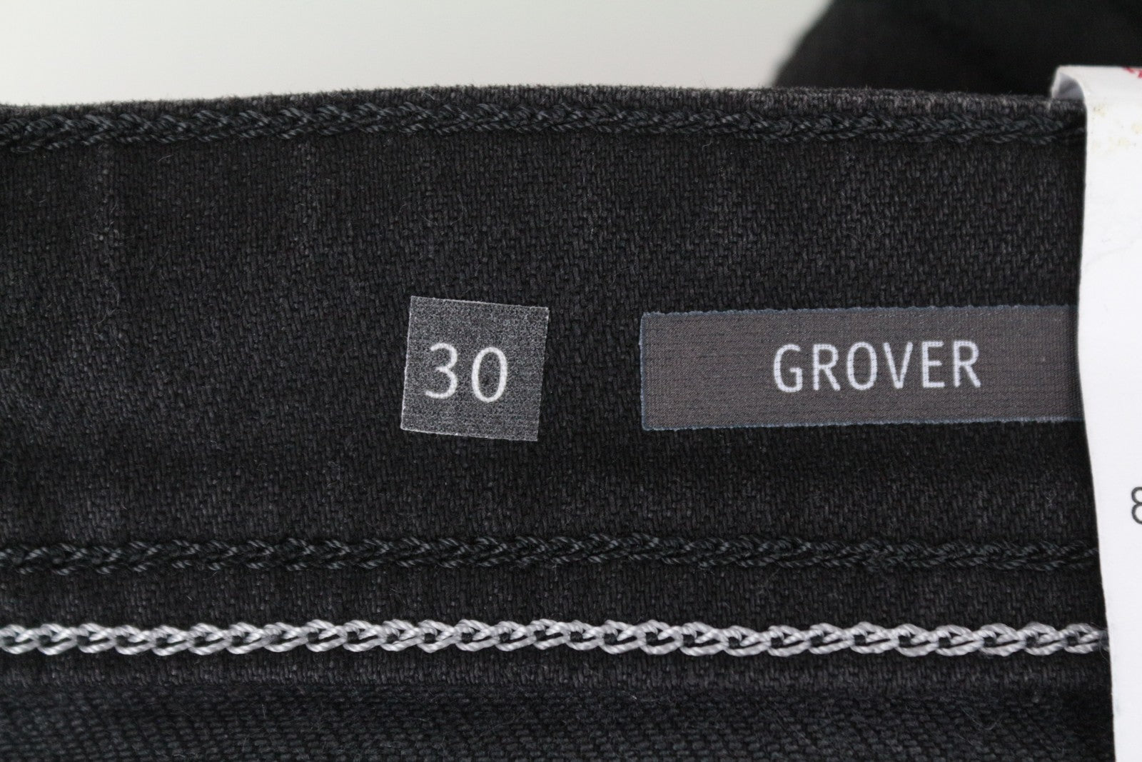 REPLAY Grover Men's W30/L34 Dark Grey Selvedge Jeans Button Fly Straight Fit