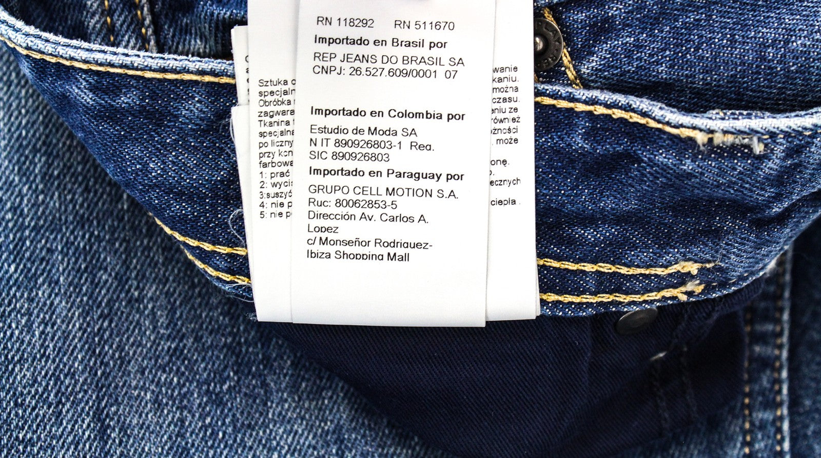 REPLAY Grover Men's W30/L34 Blue Distressed Stone Wash Jeans Button Fly