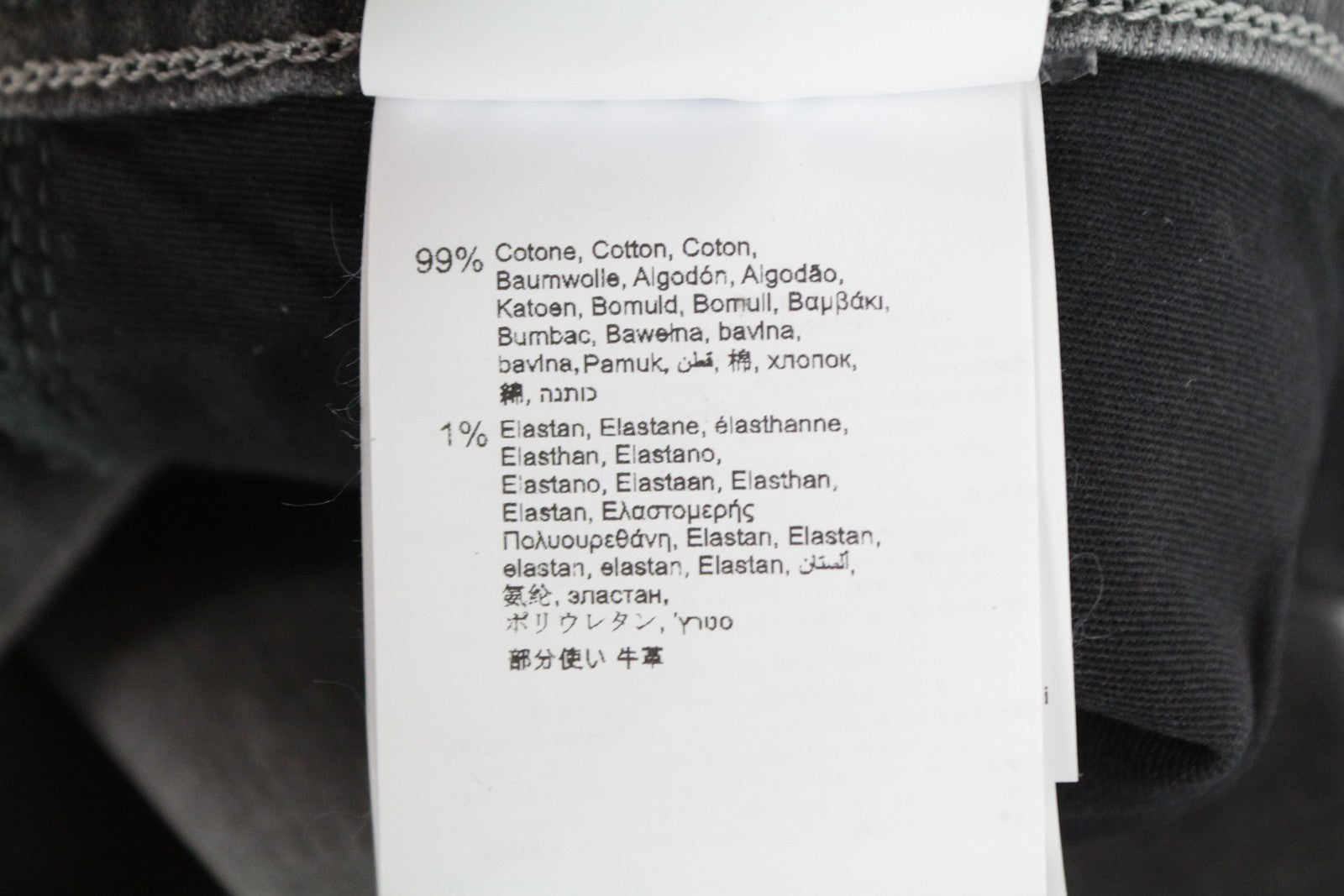 REPLAY Grover Men's W29/L34 Grey Selvedge Straight Jeans Stretch Button Fly