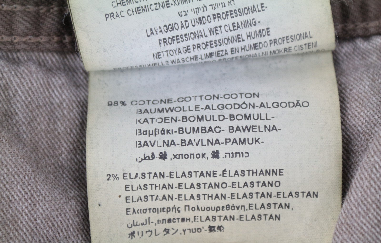 REPLAY Grover Men's W30/L34 Brown Button Fly Straight Jeans Stretch Classic