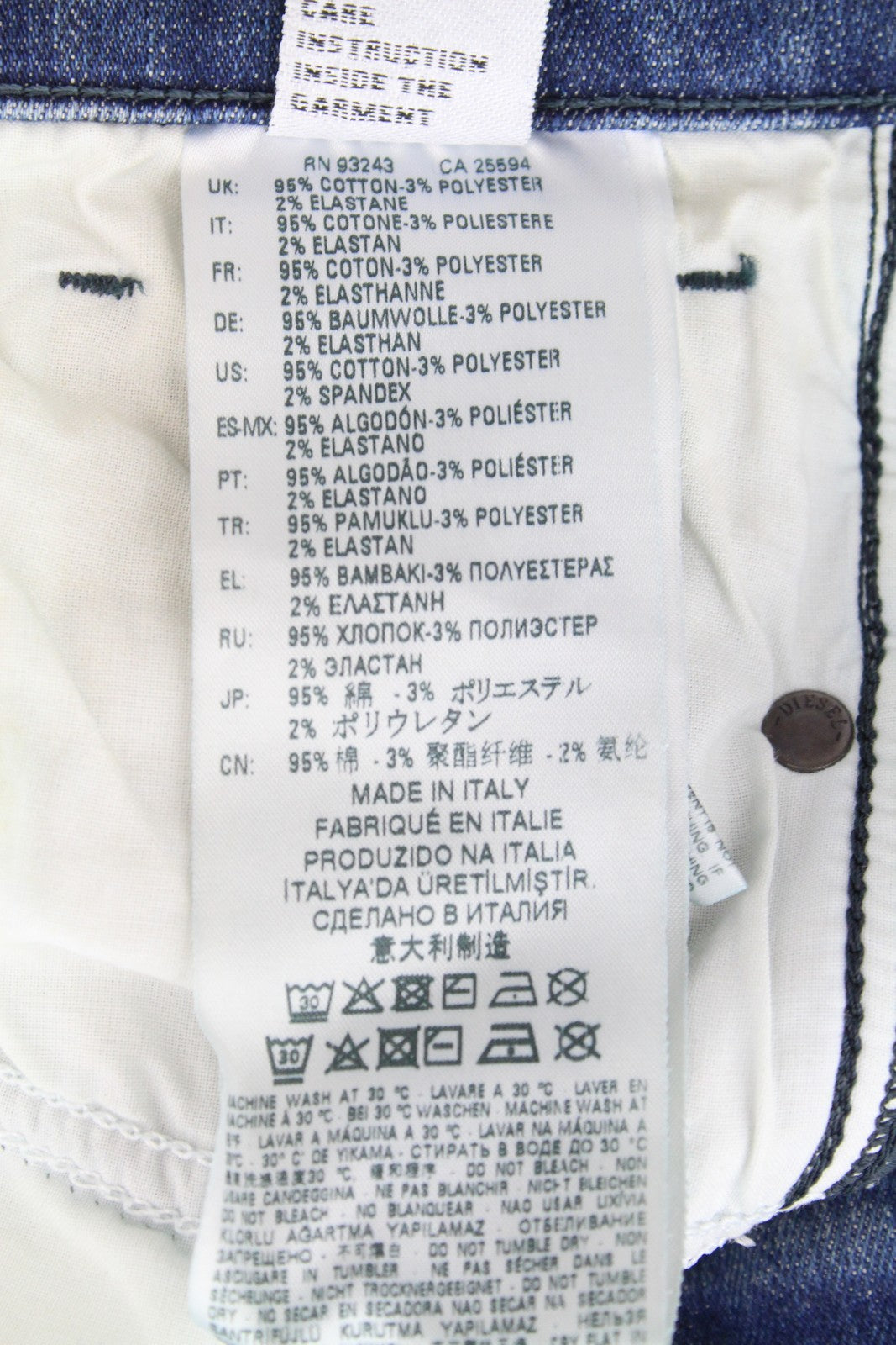 DIESEL D-Reeft-T 0870O Men's W26 Skinny Sweat Jogg Jeans Vintage Distressed