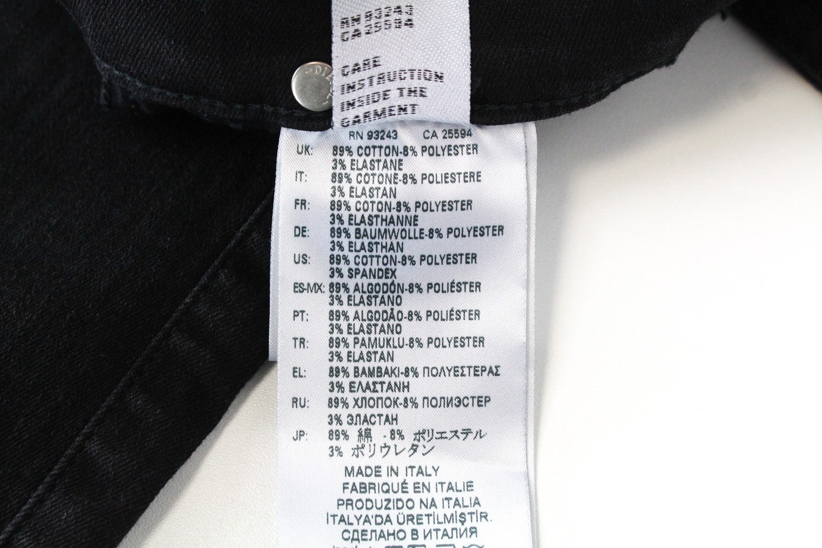 DIESEL Slandy 085AV Women's W25/L30 Distressed Hem Super Slim Skinny Jeans