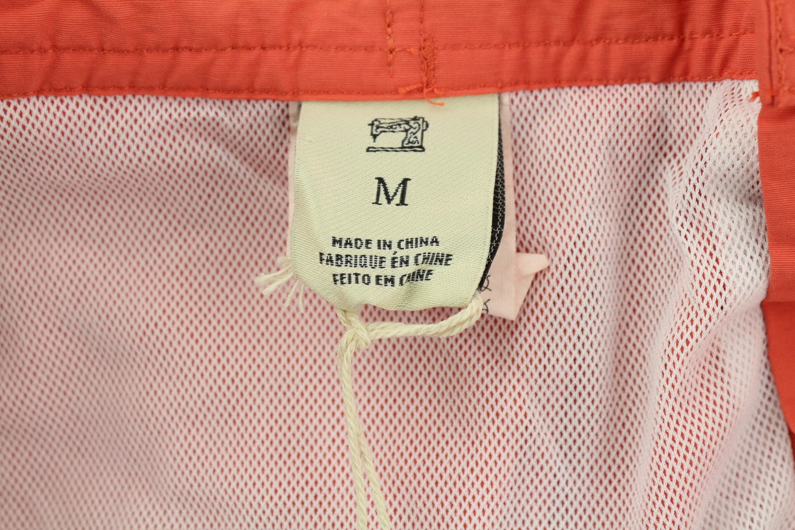 SCOTCH & SODA Men Swimwear M Orange Drawstring Waist Mesh Lined Beach Bottom