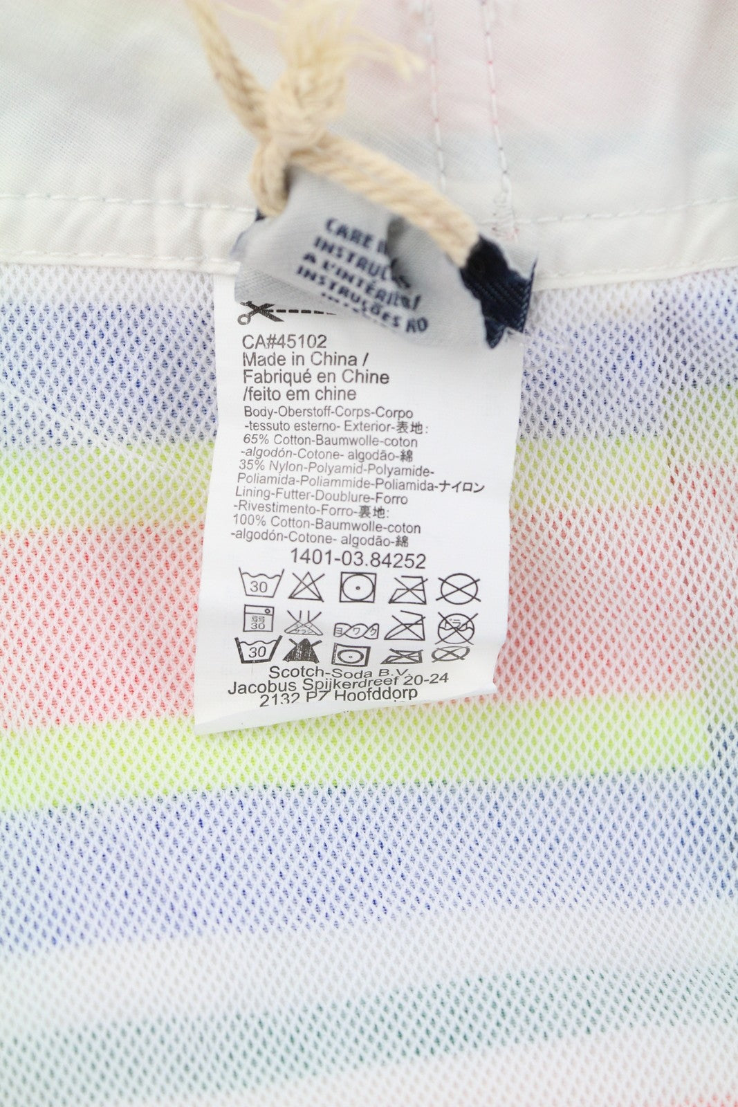 SCOTCH & SODA Men Swimwear XL Colourful Drawstring Waist Mesh Lined Beach Bottom