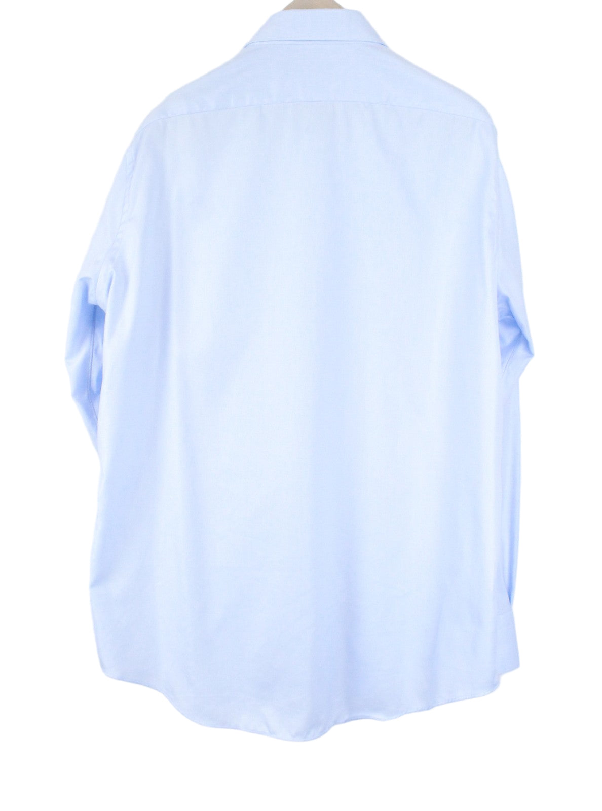 SUITSUPPLY Try On Men's Shirt 45/17.75 Blue Classic Button-Up Slim Fit Formal