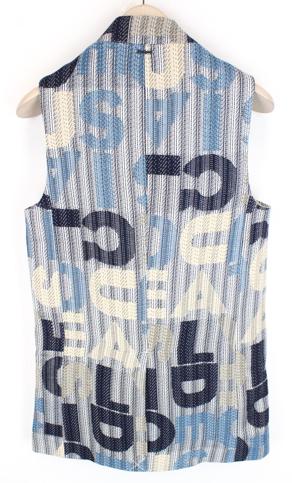 DESIGUAL Chaq Letters Women's Waistcoat S Pocketed Pullover Abstract Print