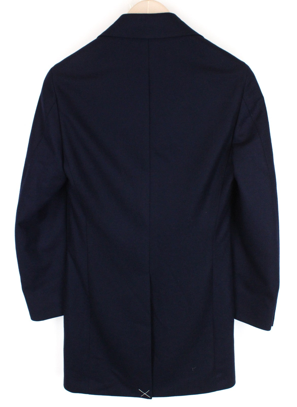 SUITSUPPLY Vicenza Men's Boys Coat UK30R Navy Flannel Wool Single Breasted