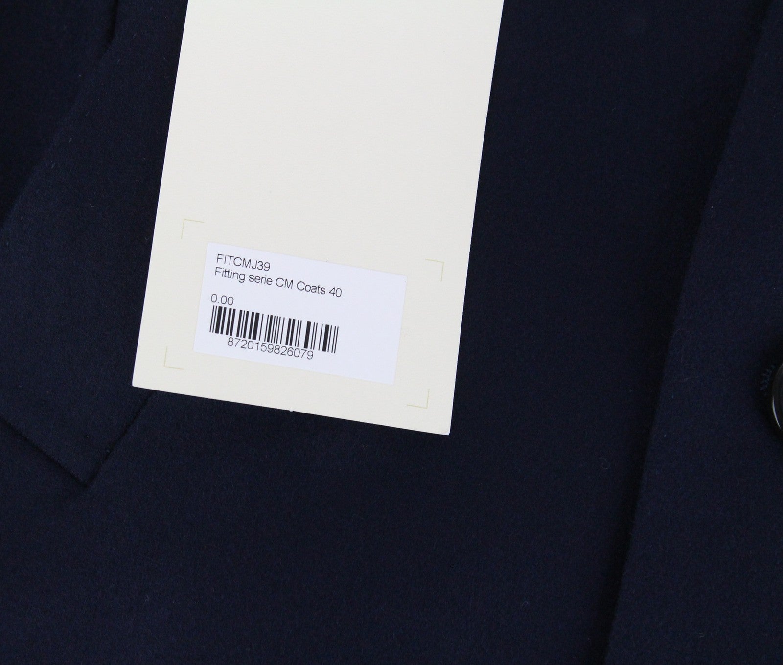 SUITSUPPLY Vicenza Men's Boys Coat UK30R Navy Flannel Wool Single Breasted