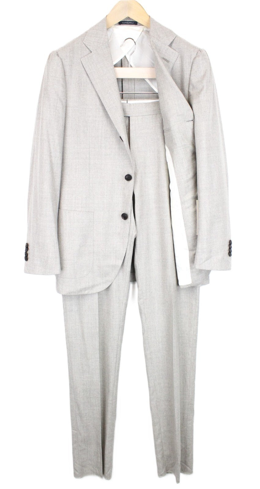 SUITSUPPLY Jort La Spalla Men's Suit UK38R Wool Cashmere Sand Brown RRP$739