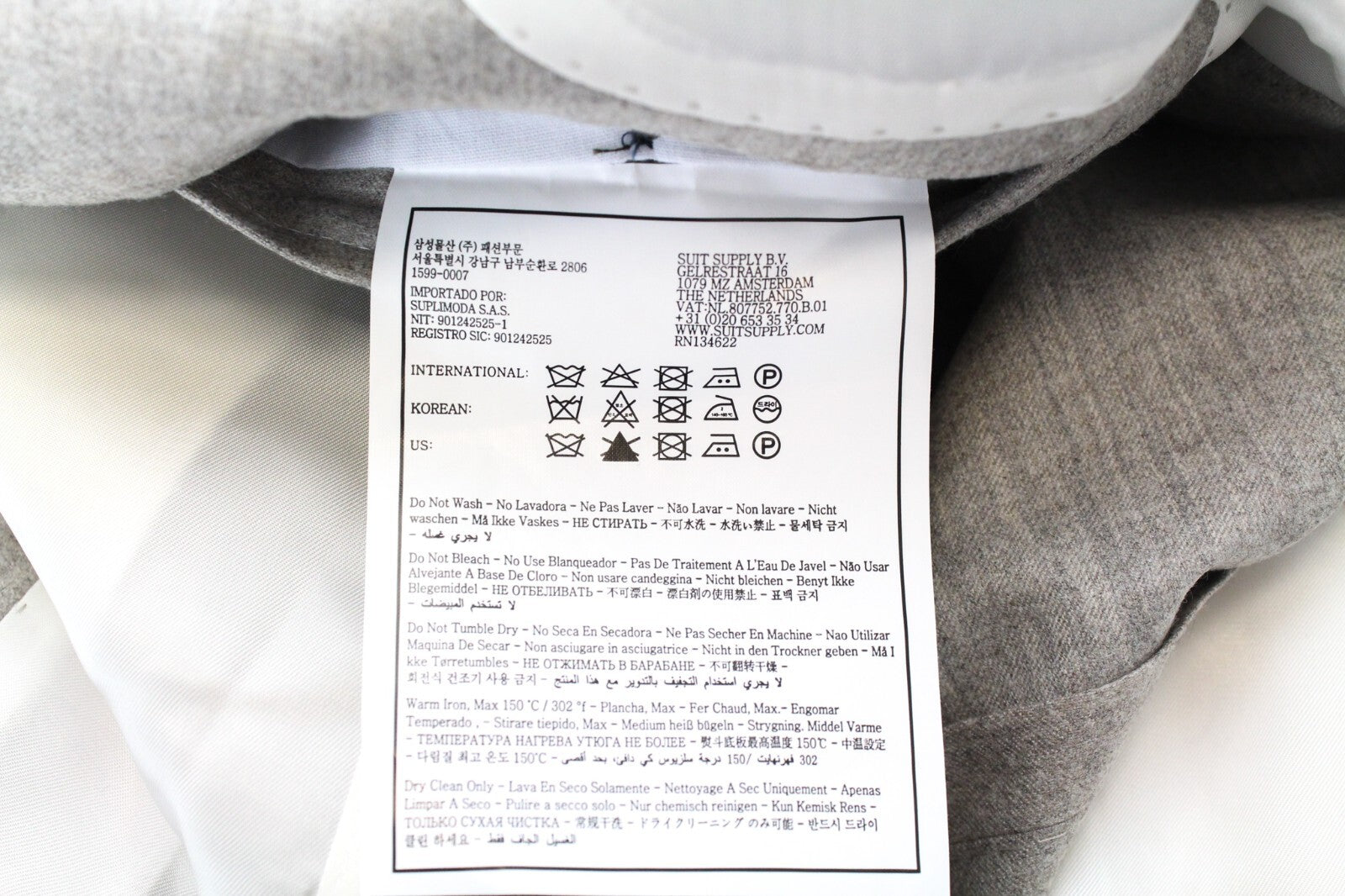 SUITSUPPLY Jort La Spalla Men's Suit UK38R Wool Cashmere Sand Brown RRP$739