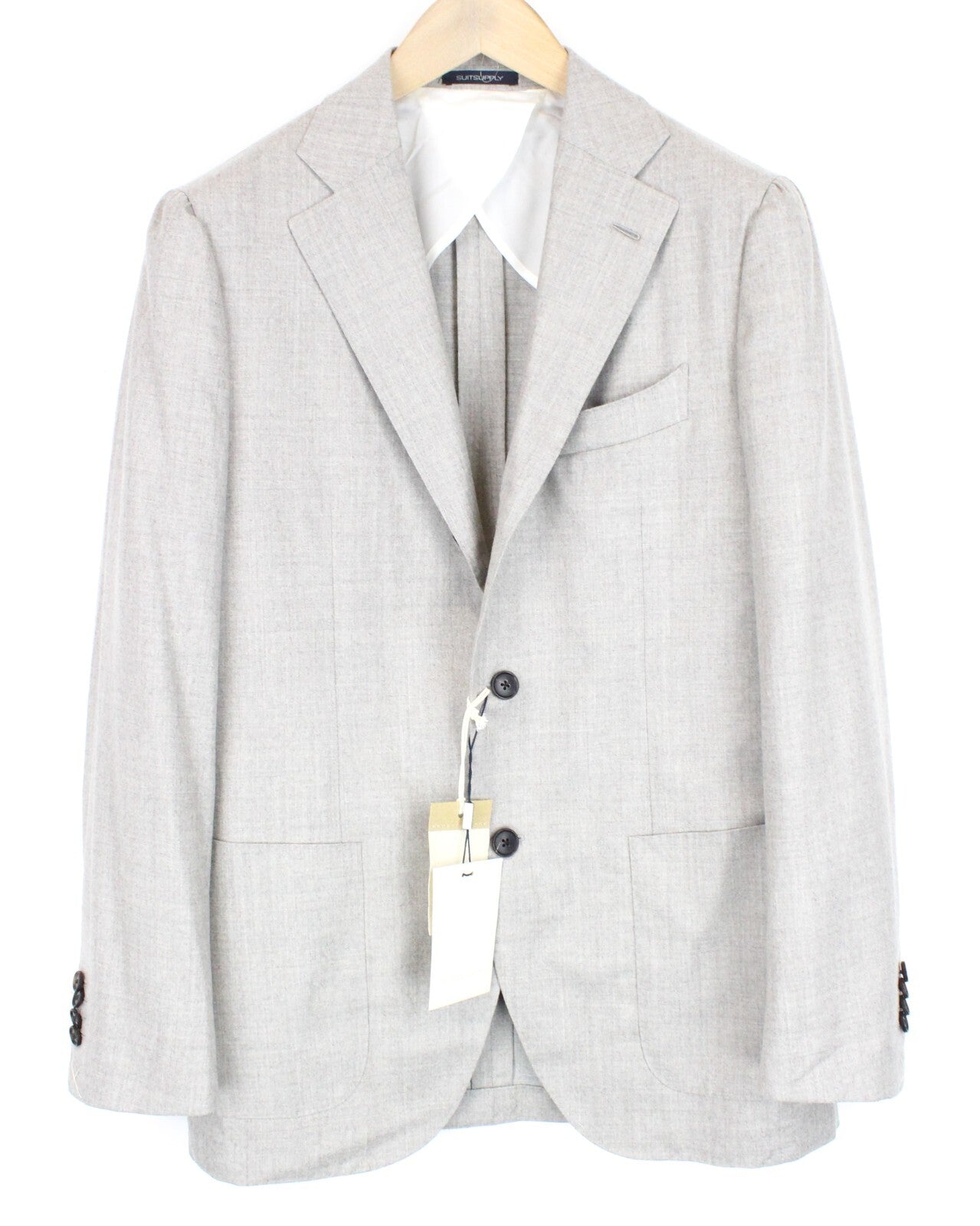 SUITSUPPLY Jort La Spalla Men's Suit UK38R Wool Cashmere Sand Brown RRP$739