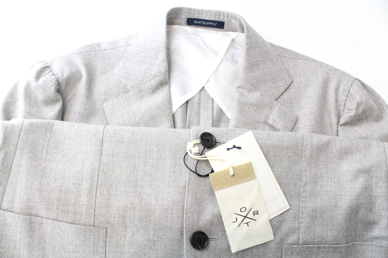 SUITSUPPLY Jort La Spalla Men's Suit UK38R Wool Cashmere Sand Brown RRP$739