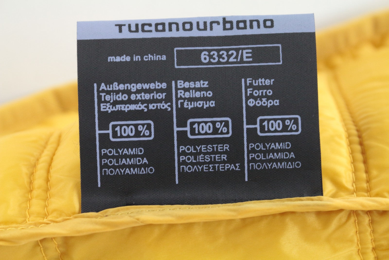 TUCANO URBANO Hot Dan Women's Vest EU46 Padded Yellow Moto Windproof Outerwear