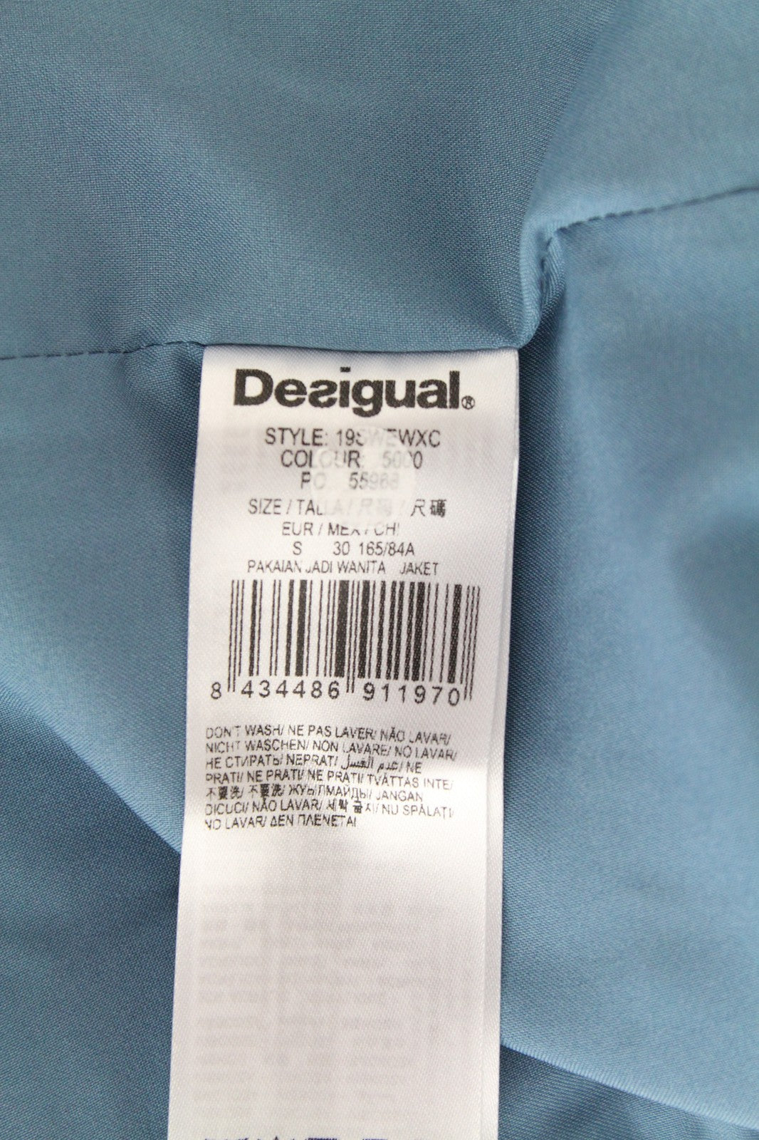 DESIGUAL Chaq Letters Women's Waistcoat S Abstract Logo Pullover Pocketed Vest