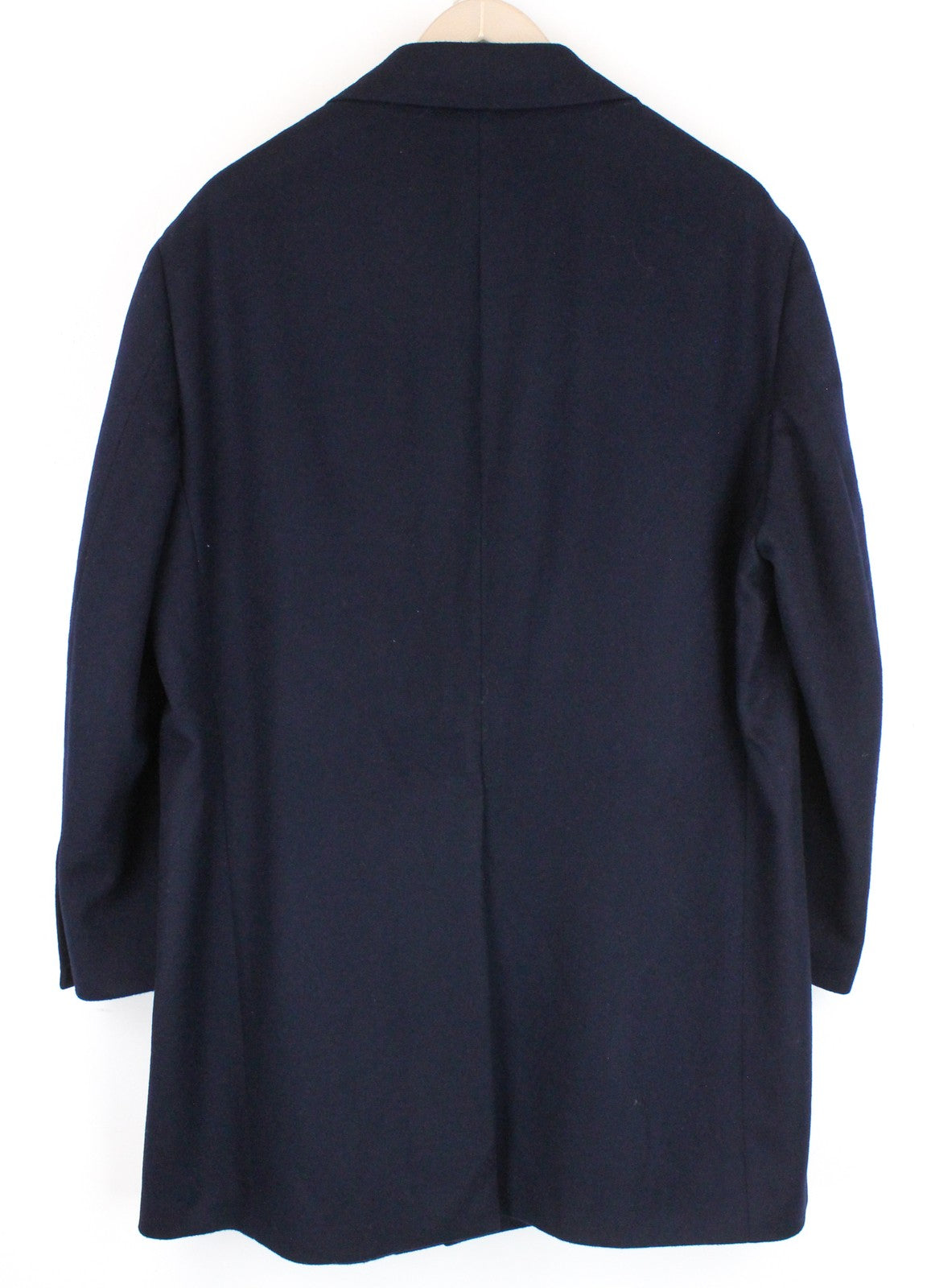 SUITSUPPLY Vicenza Men's Coat UK48R Wool Blue Lined Mid-Length Single Breasted