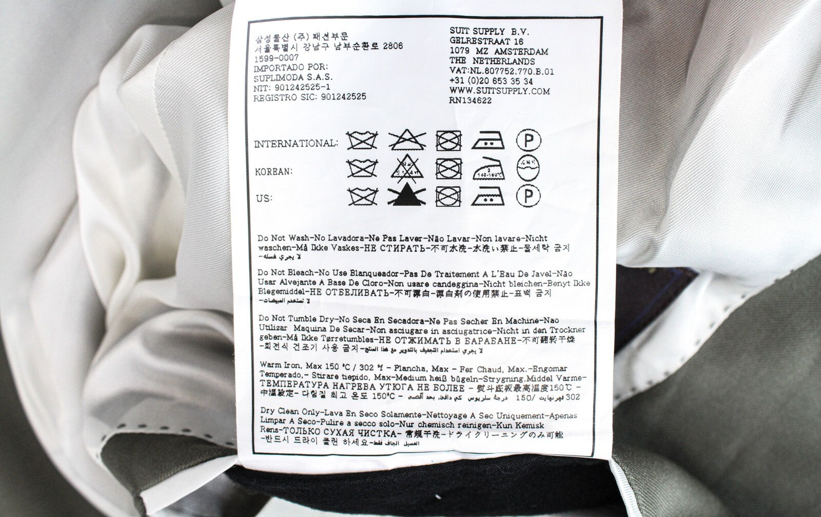 SUITSUPPLY Havana Tulip Men's Suit UK40R Green Pure Wool Lined 2 Piece Look