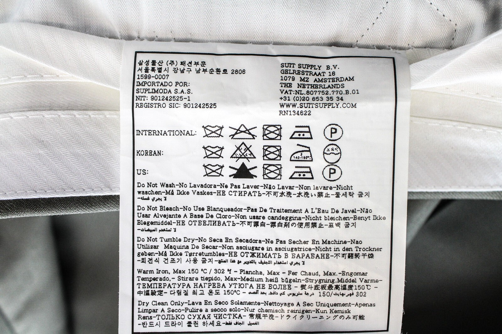 SUITSUPPLY Havana Tulip Men's Suit UK40R Green Pure Wool Lined 2 Piece Look