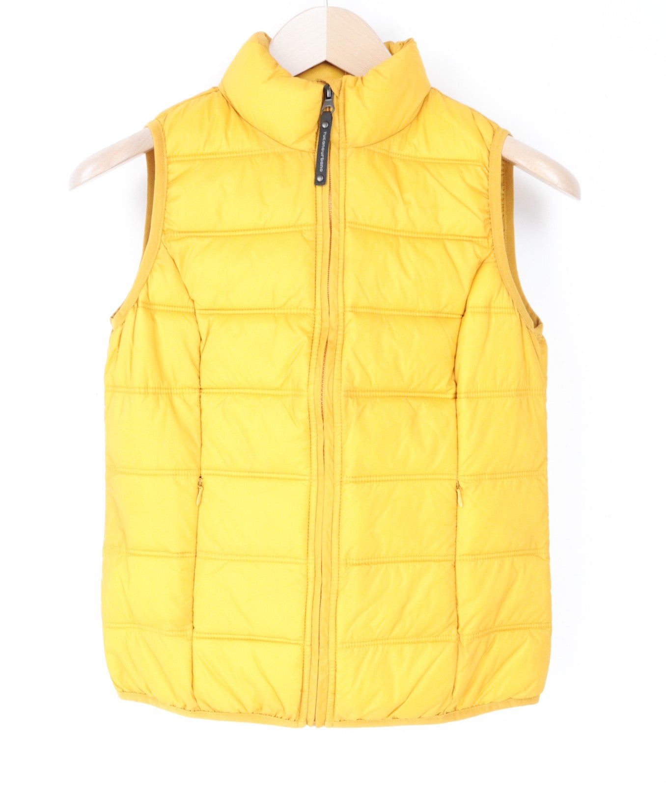 TUCANO URBANO Hot Dan Women's Vest EU38 Moto Quilted Puffer Yellow Down Look
