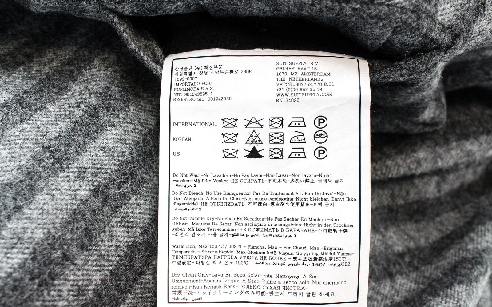 SUITSUPPLY Havana Men's Suit UK38R Double Breasted Alpaca Wool 2 Piece Stripe