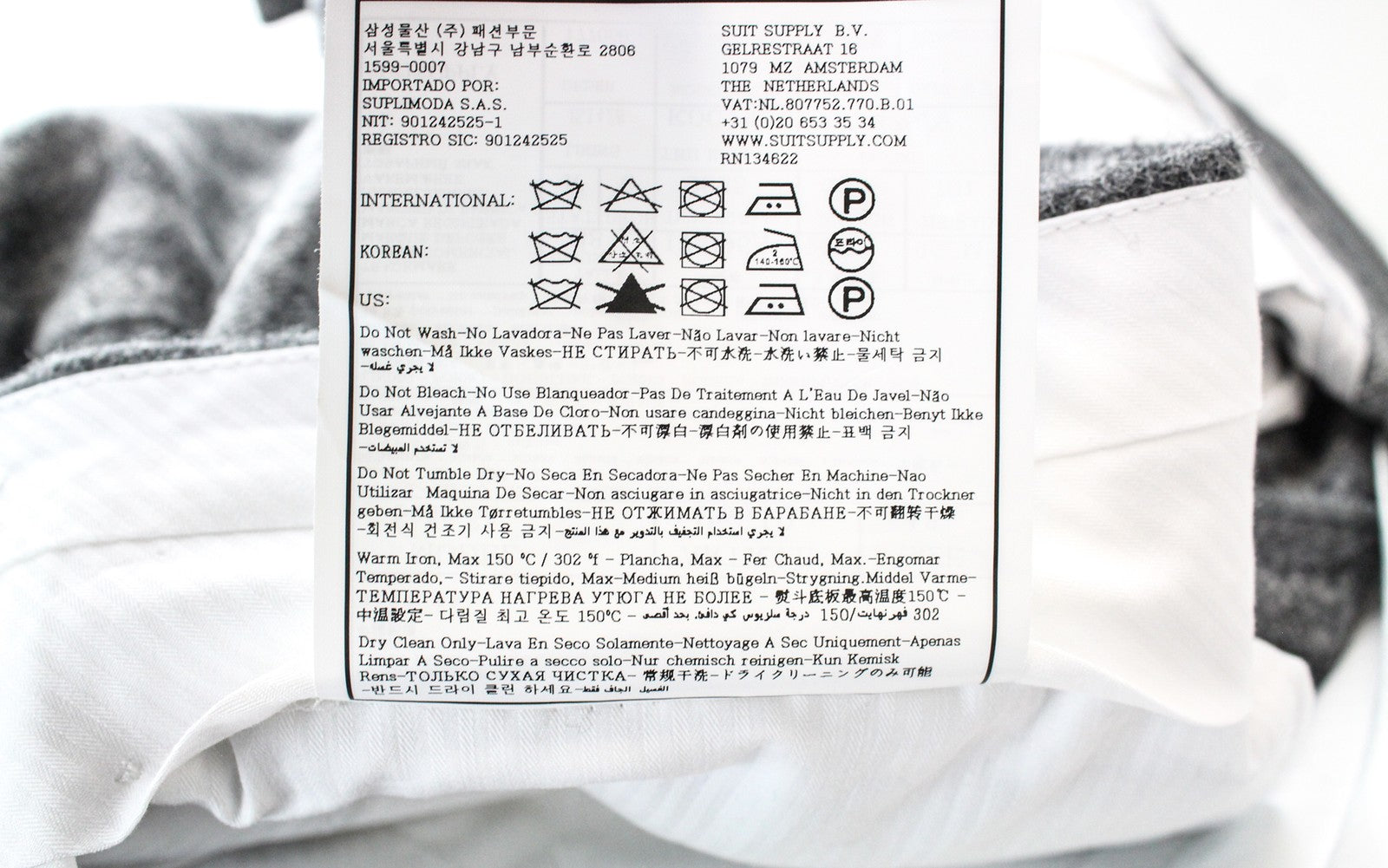 SUITSUPPLY Havana Men's Suit UK38R Double Breasted Alpaca Wool 2 Piece Stripe