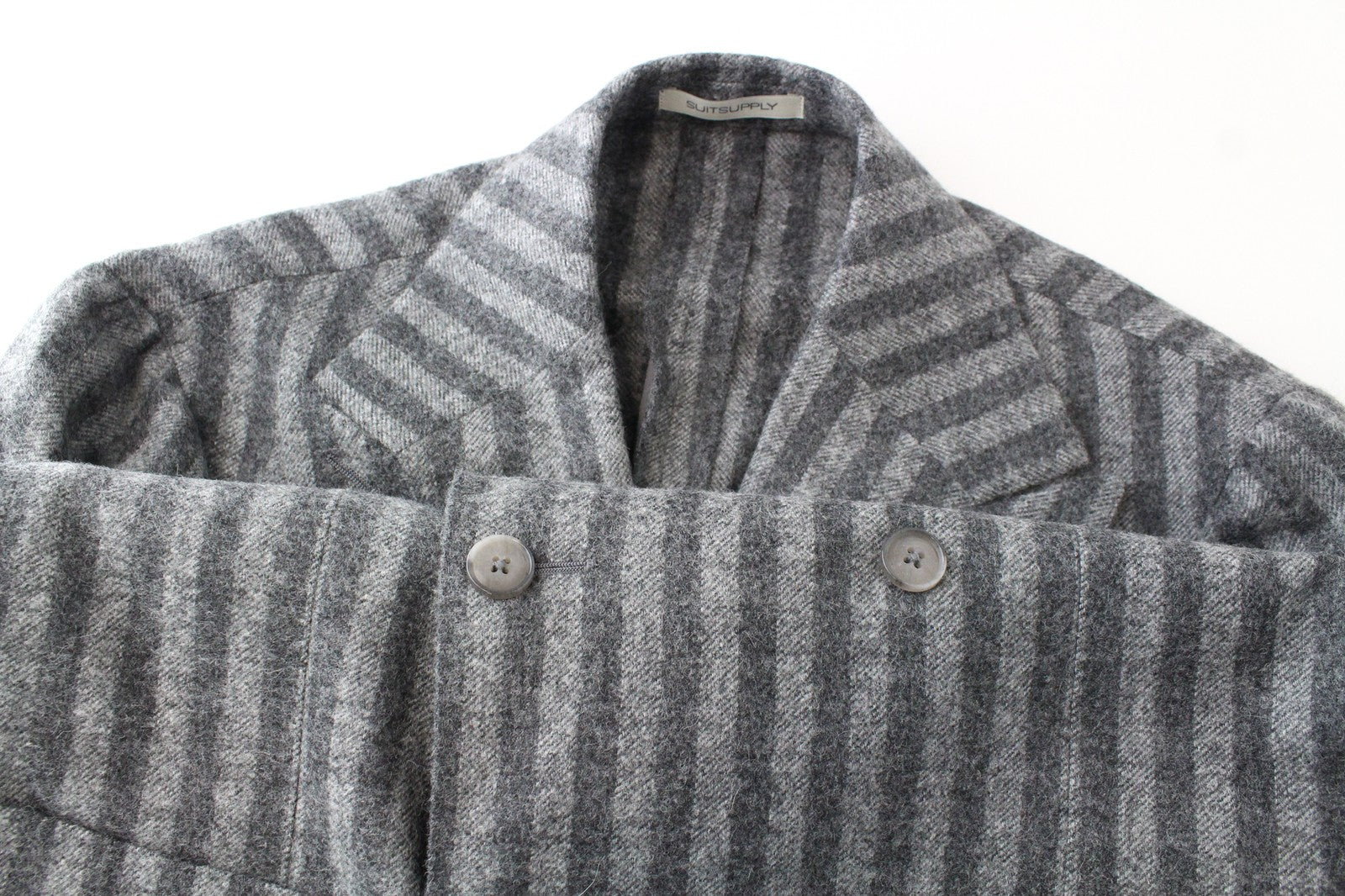 SUITSUPPLY Havana Men's Suit UK38R Double Breasted Alpaca Wool 2 Piece Stripe