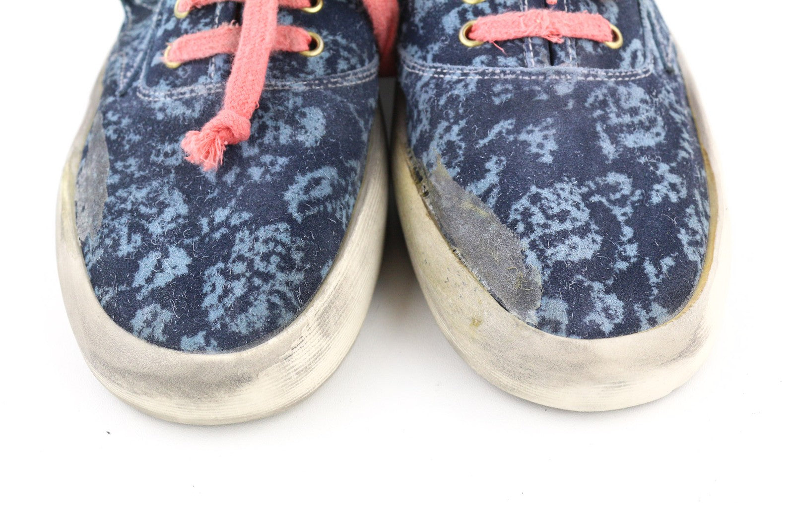 RRP $498 GOLDEN GOOSE Mens Sneakers EU43 UK9 Blue Dirty Low Almond California