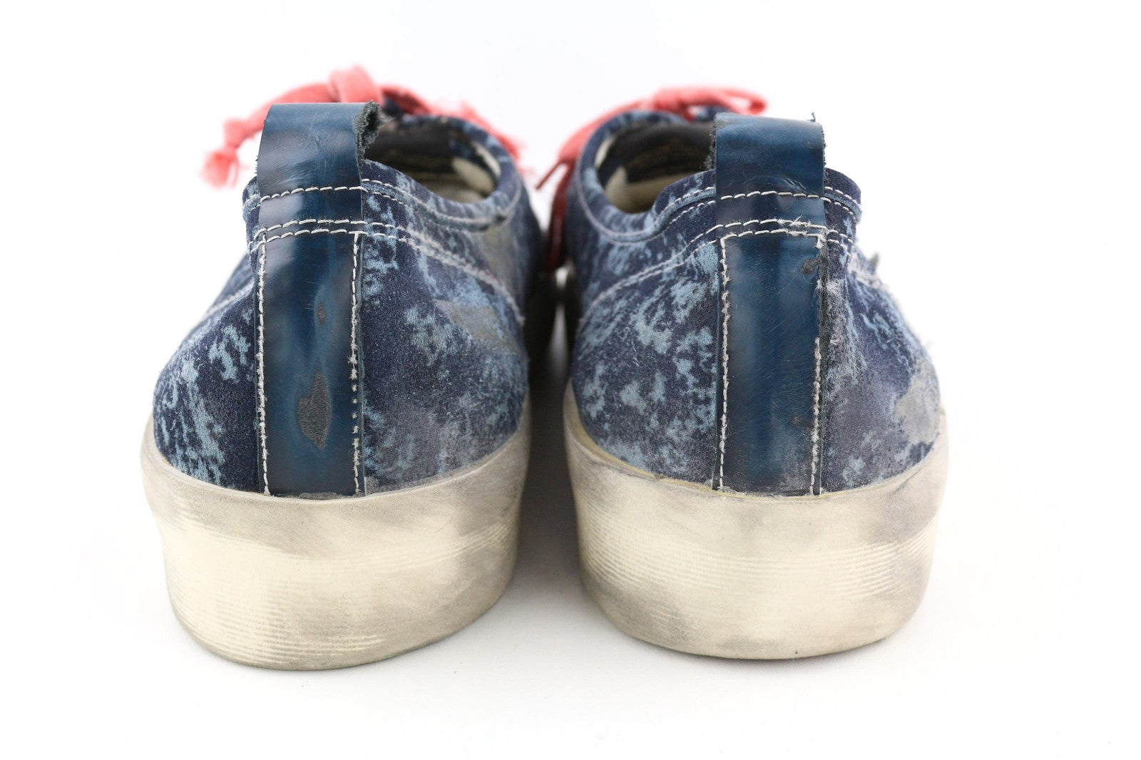 RRP $498 GOLDEN GOOSE Mens Sneakers EU43 UK9 Blue Dirty Low Almond California