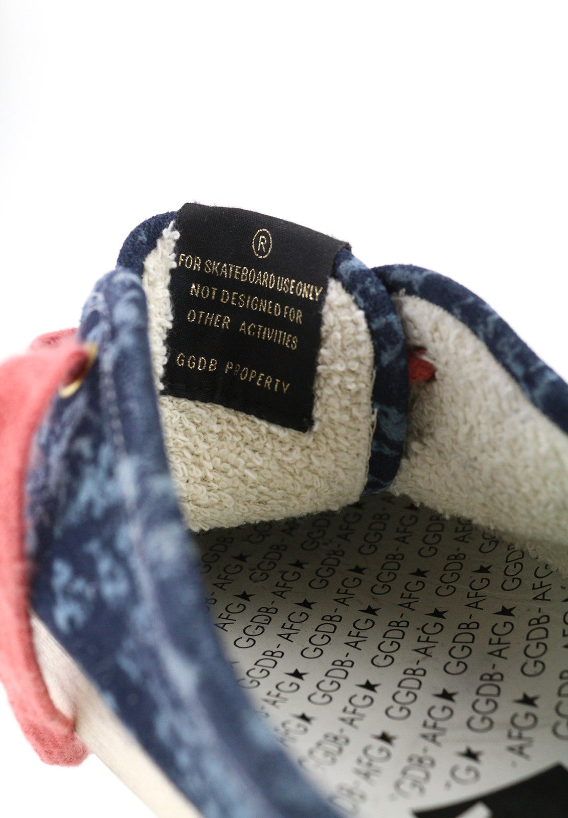 GOLDEN GOOSE Mens Sneakers EU43UK9 Blue Dirty Look California Top   RRP $49