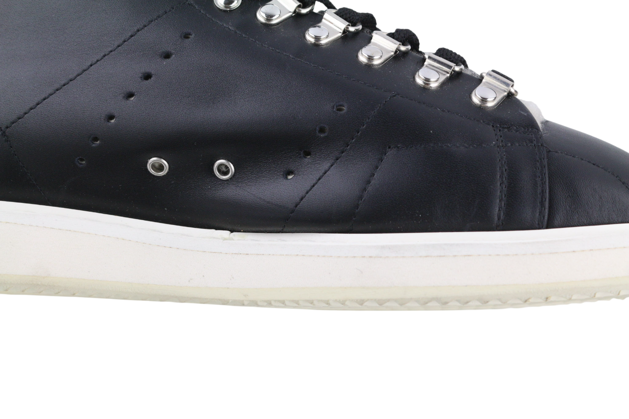 GOLDEN GOOSE Stargame Mens Sneakers EU43 UK9 Black Leather Shearling RRP$519