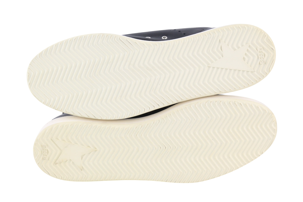 GOLDEN GOOSE Stargame Mens Sneakers EU43 UK9 Black Leather Shearling RRP$519