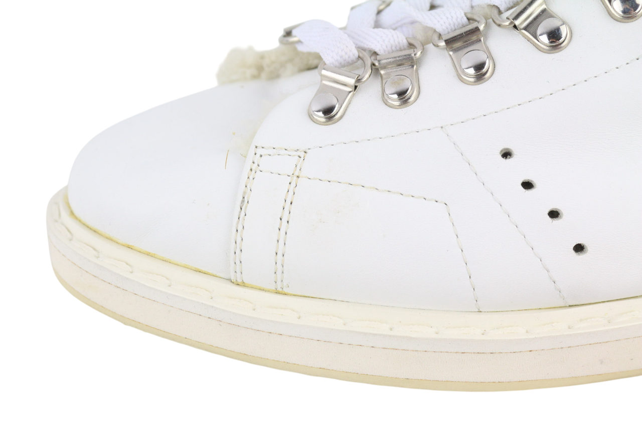 GOLDEN GOOSE Stargame Mens Sneakers EU43 UK9 White Leather Shearling RRP$519
