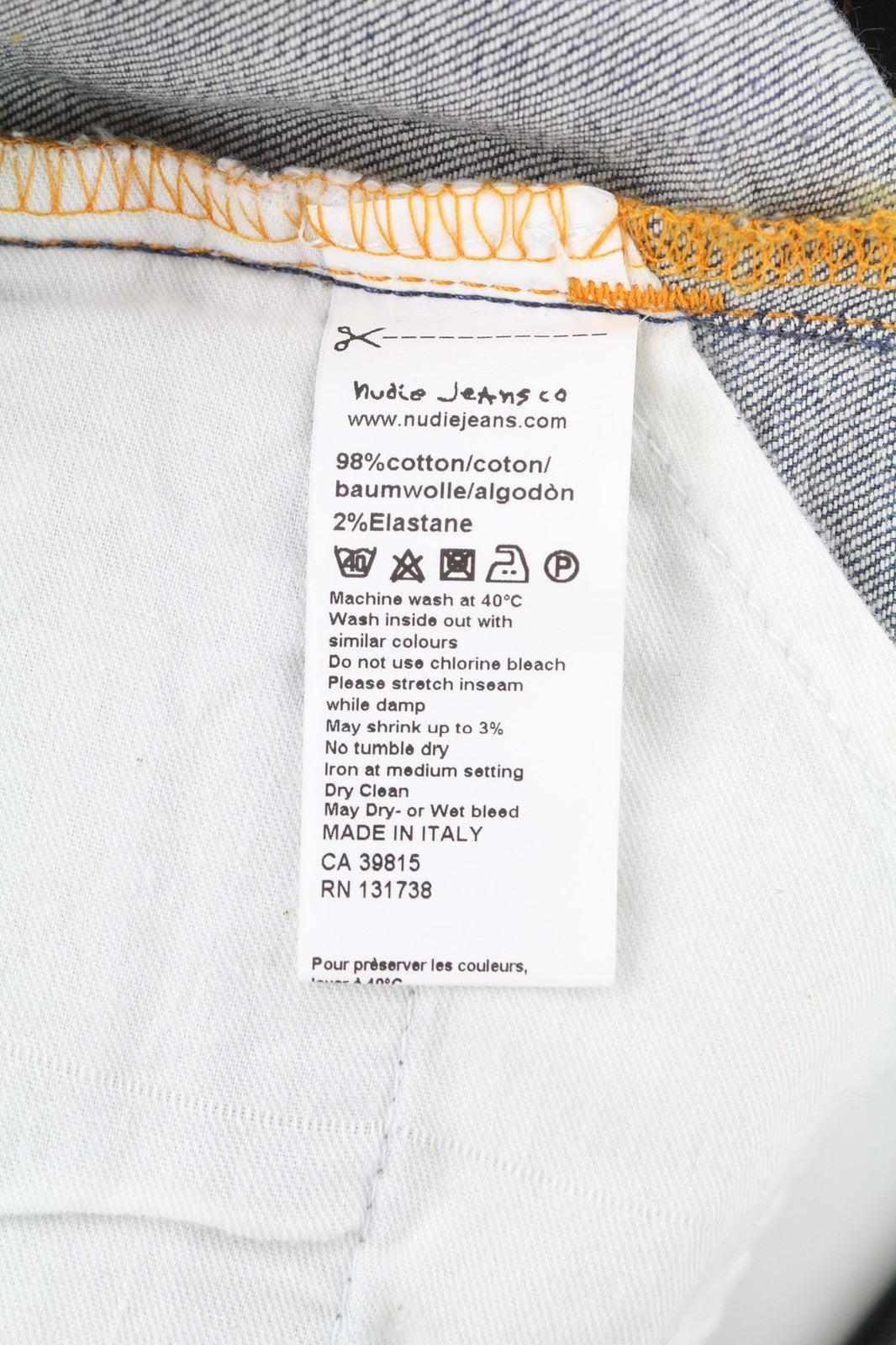 NUDIE Thin Finn Grey Authentique Used Mens Jeans W28/L34 Whiskers Slim