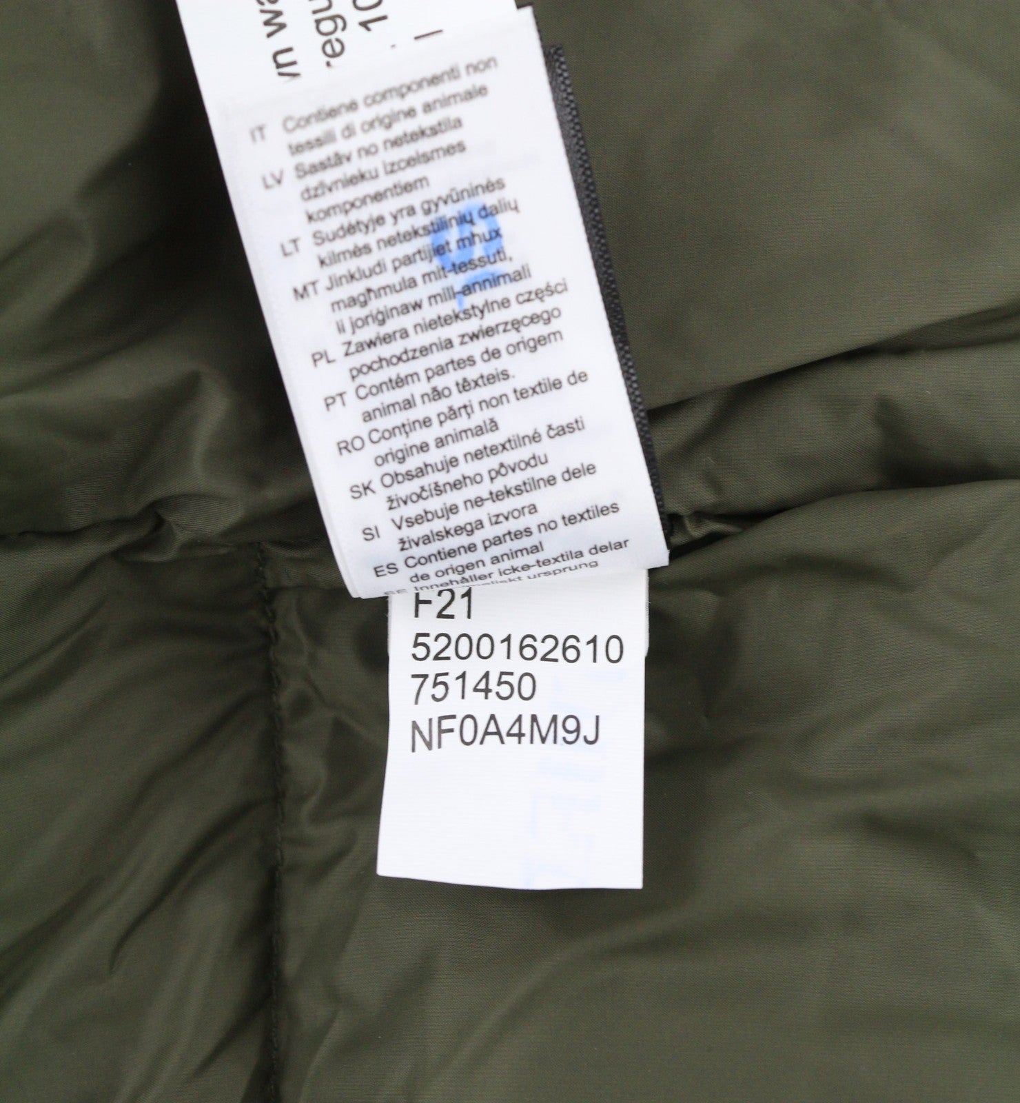 THE NORTH FACE Diablo Mens Jacket M Green 700 Down Insulation Zipper  Puffer