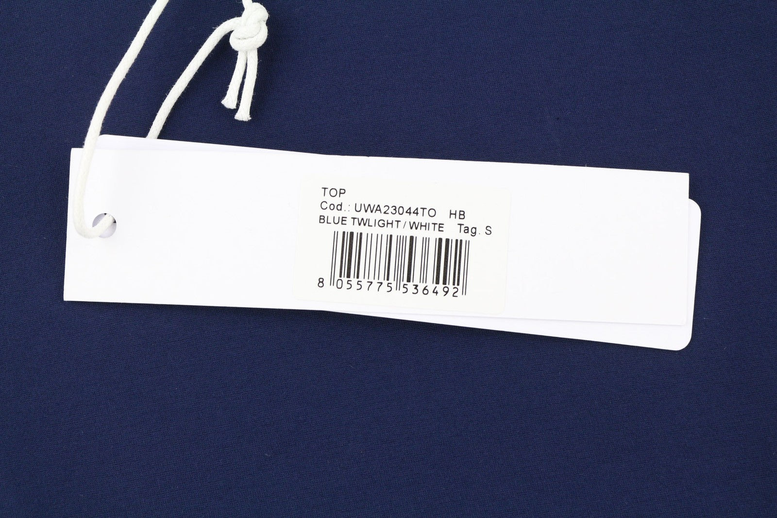 RICHMOND Womens T-Shirt S Dark Blue Sleeveless  Crew Neck Crop Tank Stretch