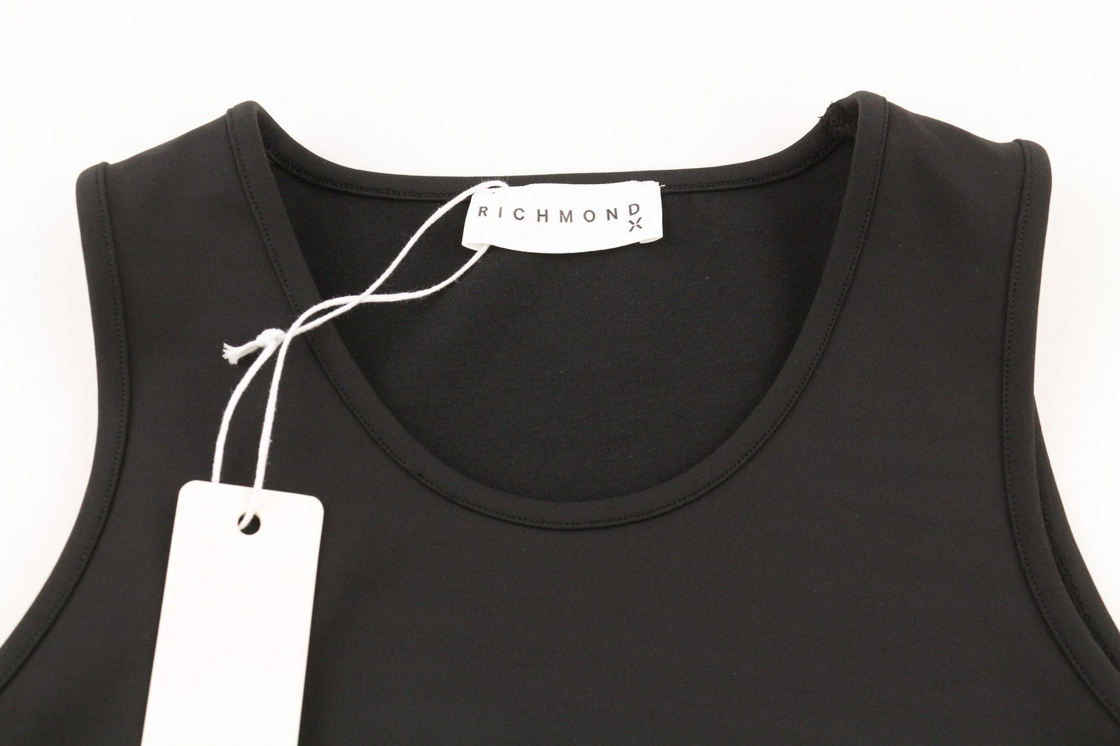 RICHMOND Fitness Womens T-Shirt S Black Round  Neck Crop Tank Top All Seasons