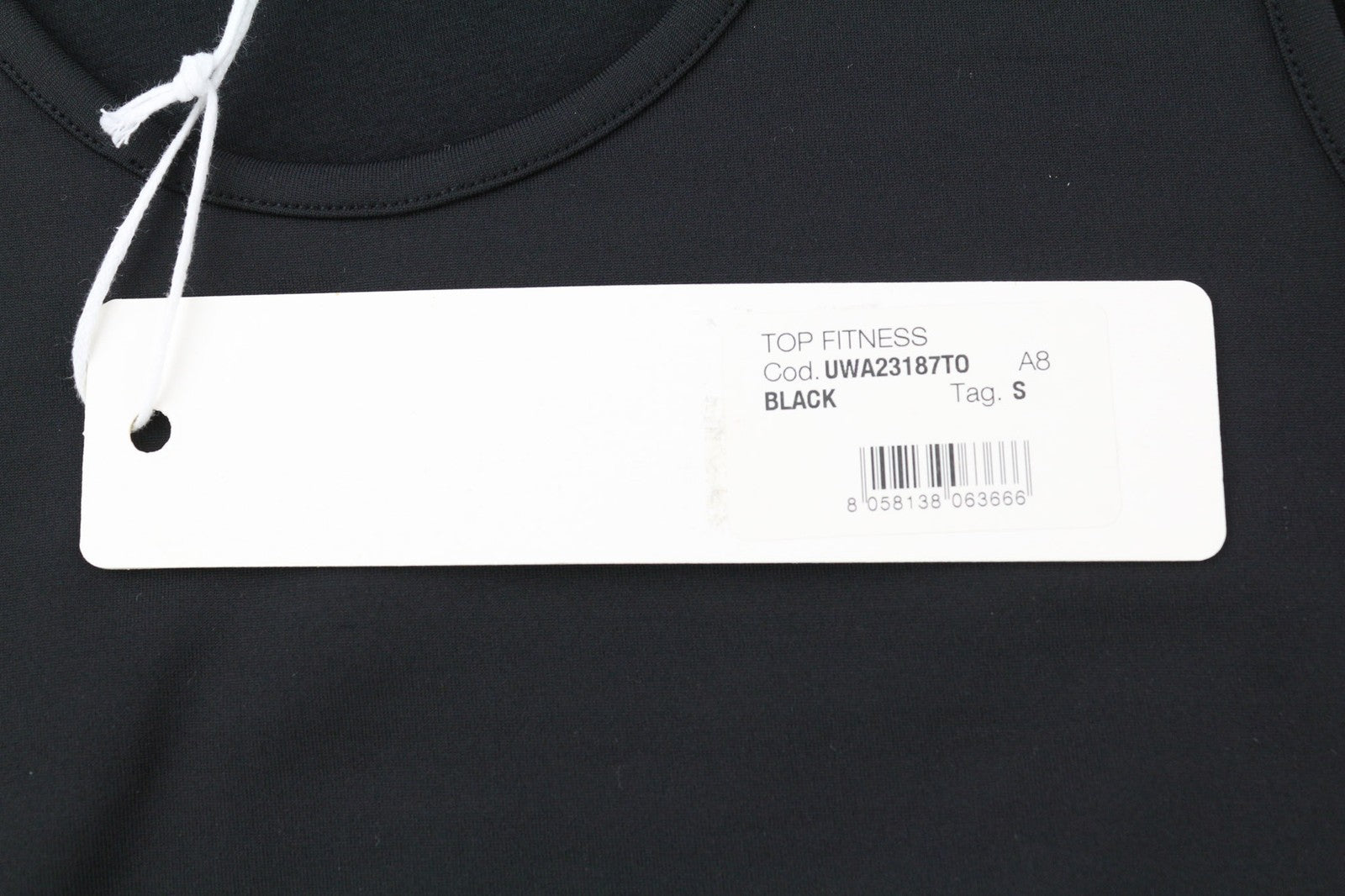 RICHMOND Fitness Womens T-Shirt S Black Round  Neck Crop Tank Top All Seasons