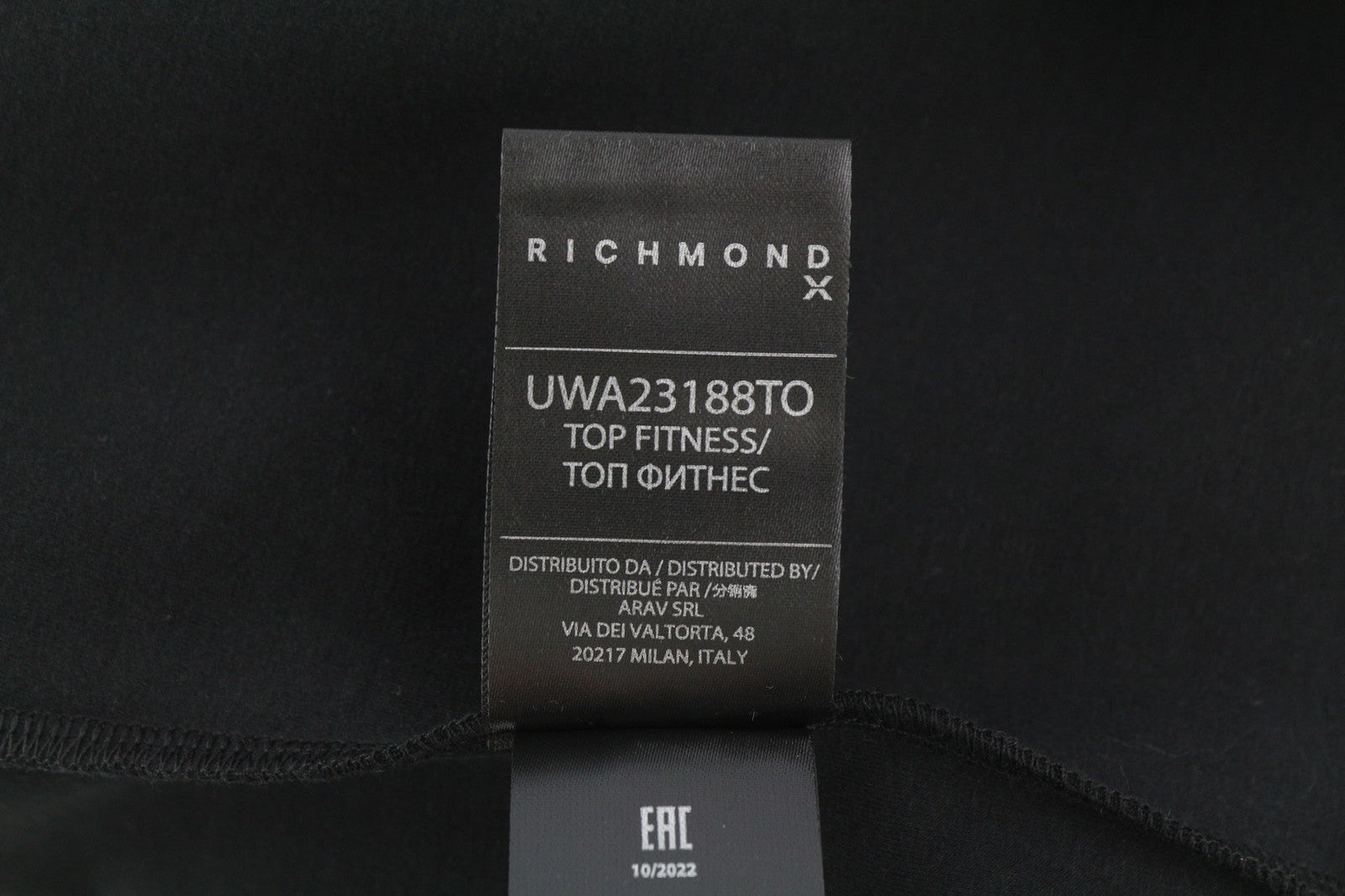 RICHMOND Fitness Womens T-Shirt S Black Sleeveless Crew Neck Tank  Seasons