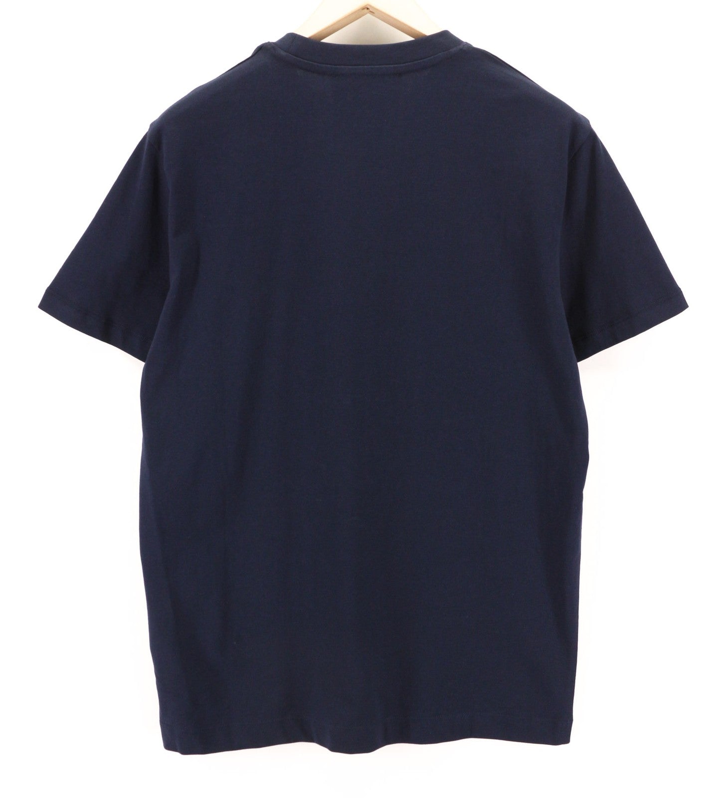 RICHMOND Mens T-Shirt M Dark Blue Short Sleeve Crew Front White  All Seasons