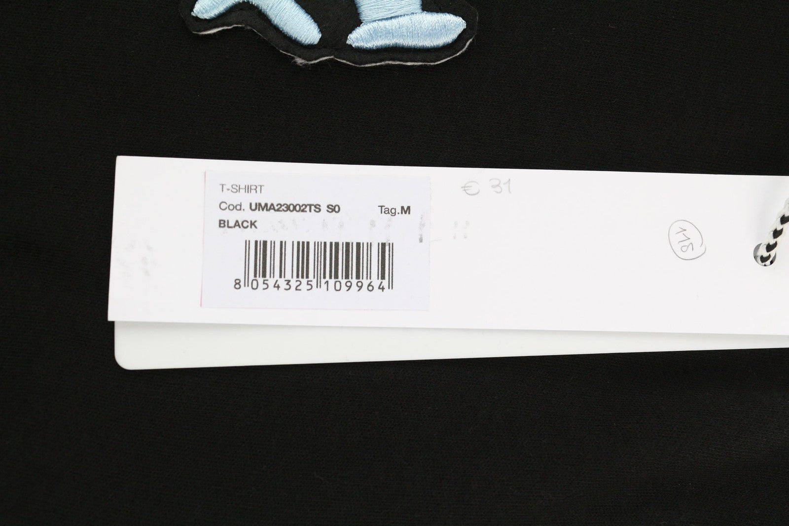 JOHN RICHMOND Mens T-Shirt M Black Crew Neck Short Sleeve Front  All Seasons