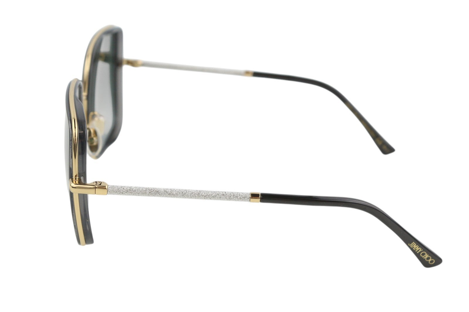 JIMMY CHOO Jayla/S Womens Sunglasses ONE SIZE Tinted Glitter Gold Tone RRP€349