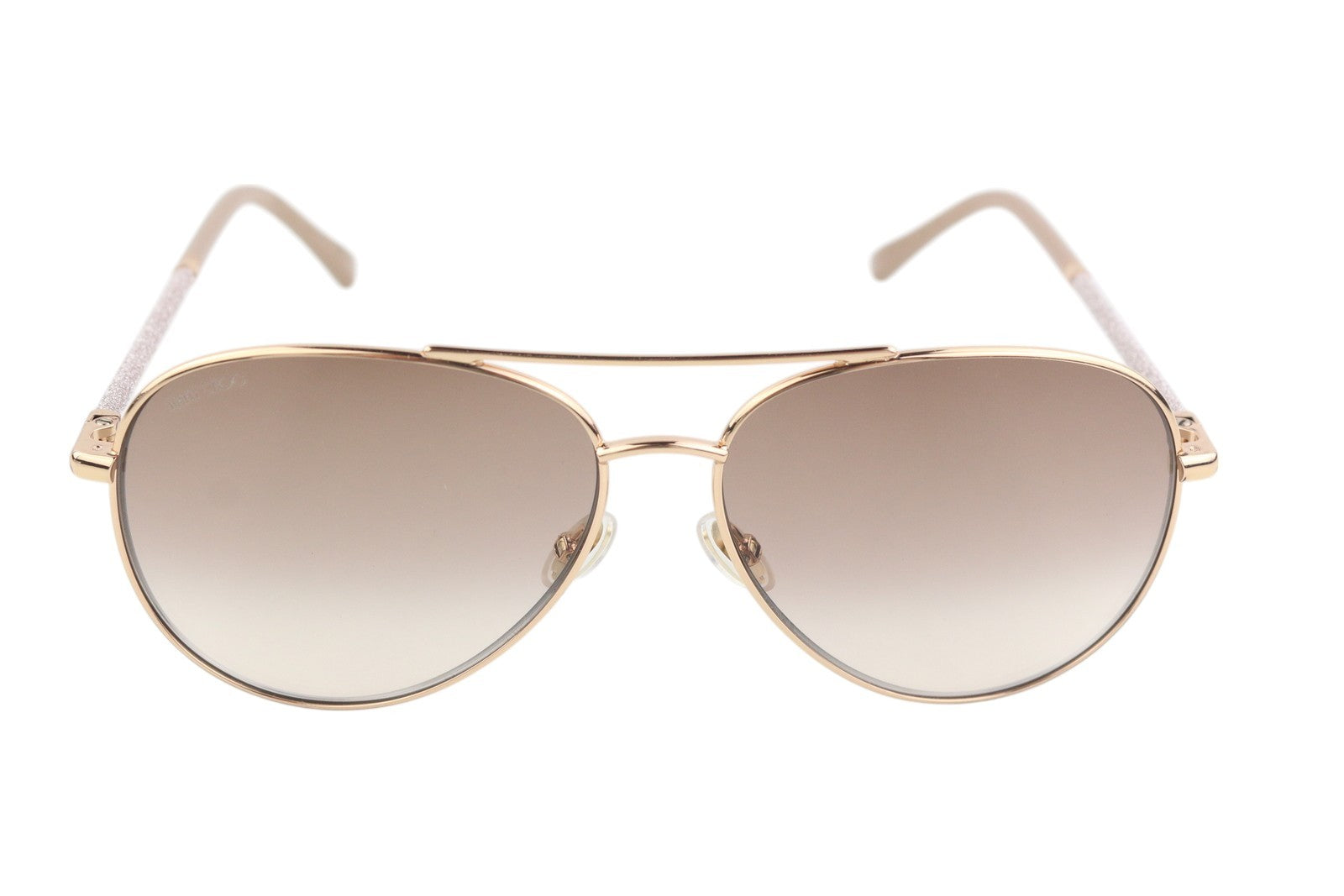 JIMMY CHOO Devan/S Womens Sunglasses ONE SIZE Glitter Rose Gold Frame RRP€349