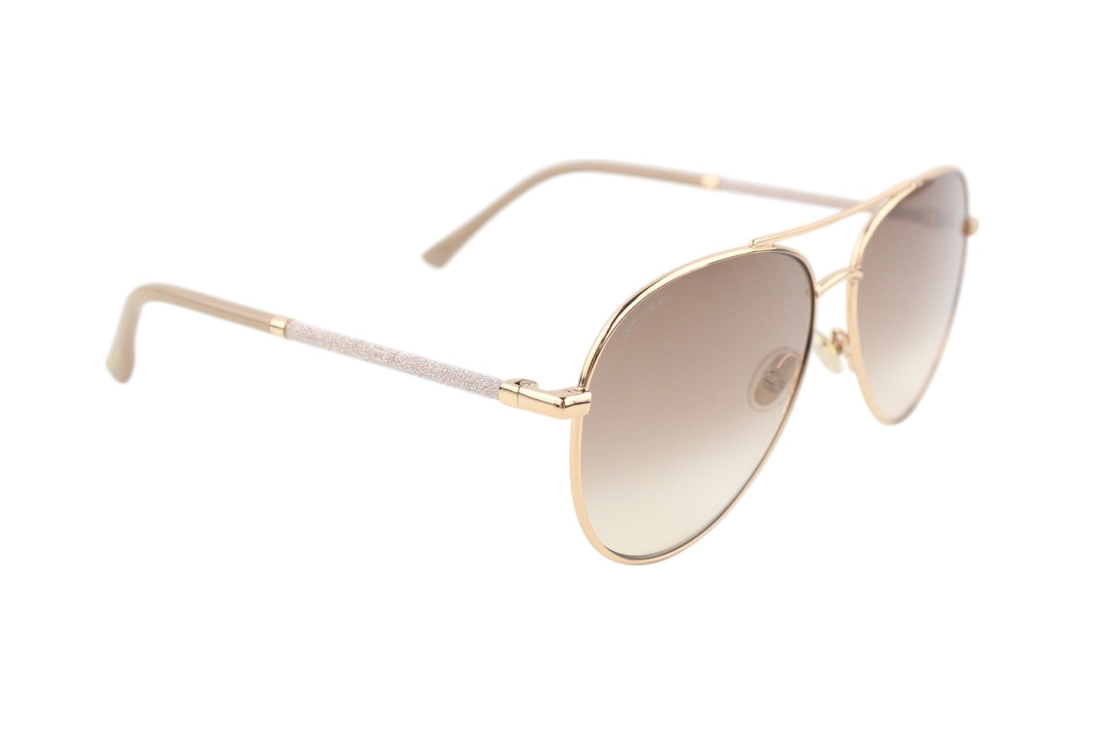 JIMMY CHOO Devan/S Womens Sunglasses ONE SIZE Glitter Rose Gold Frame RRP€349