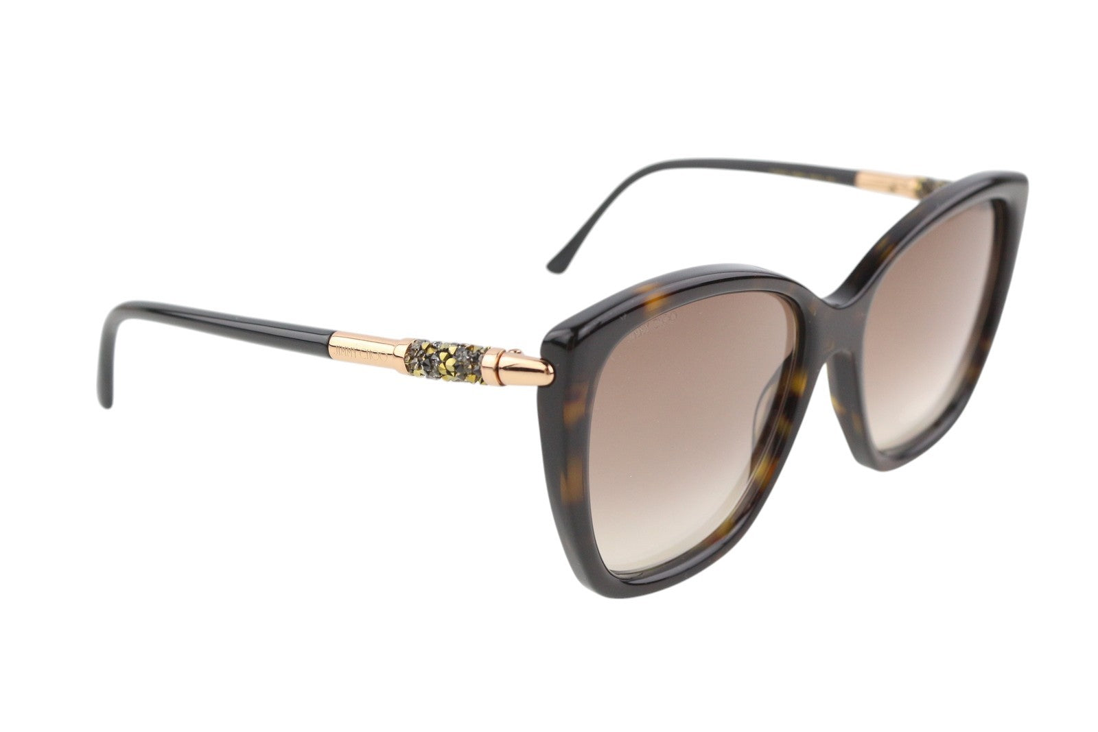 JIMMY CHOO Rose/S Womens Sunglasses ONE SIZE Tinted Square Animal Print RRP€429