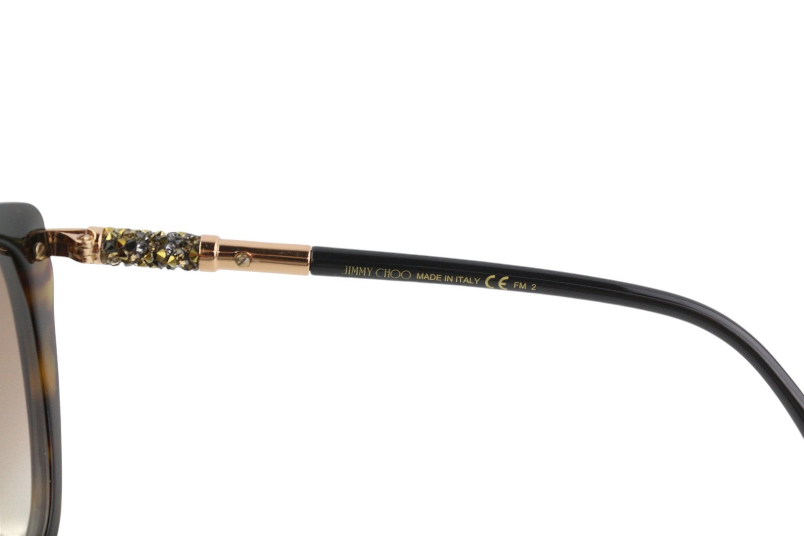 JIMMY CHOO Rose/S Womens Sunglasses ONE SIZE Tinted Square Animal Print RRP€429