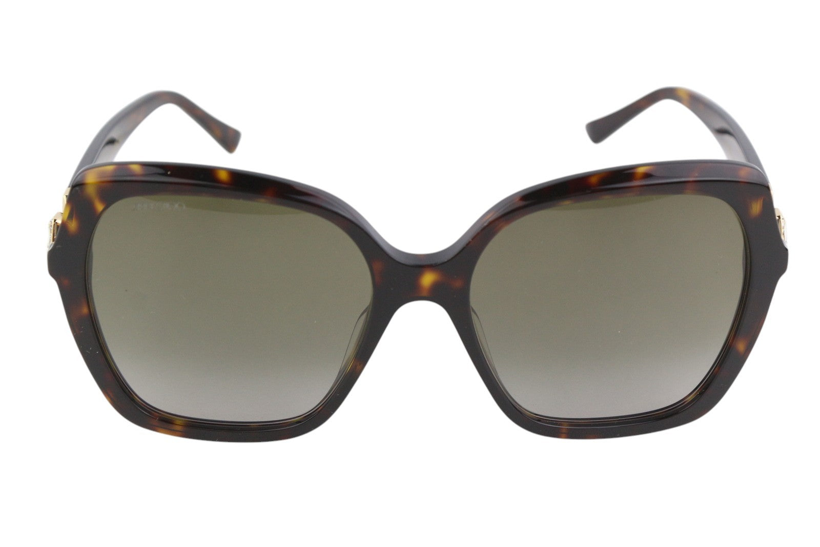 JIMMY CHOO Manon Women Sunglasses ONE SIZE Tinted Square Animal Print RRP€349