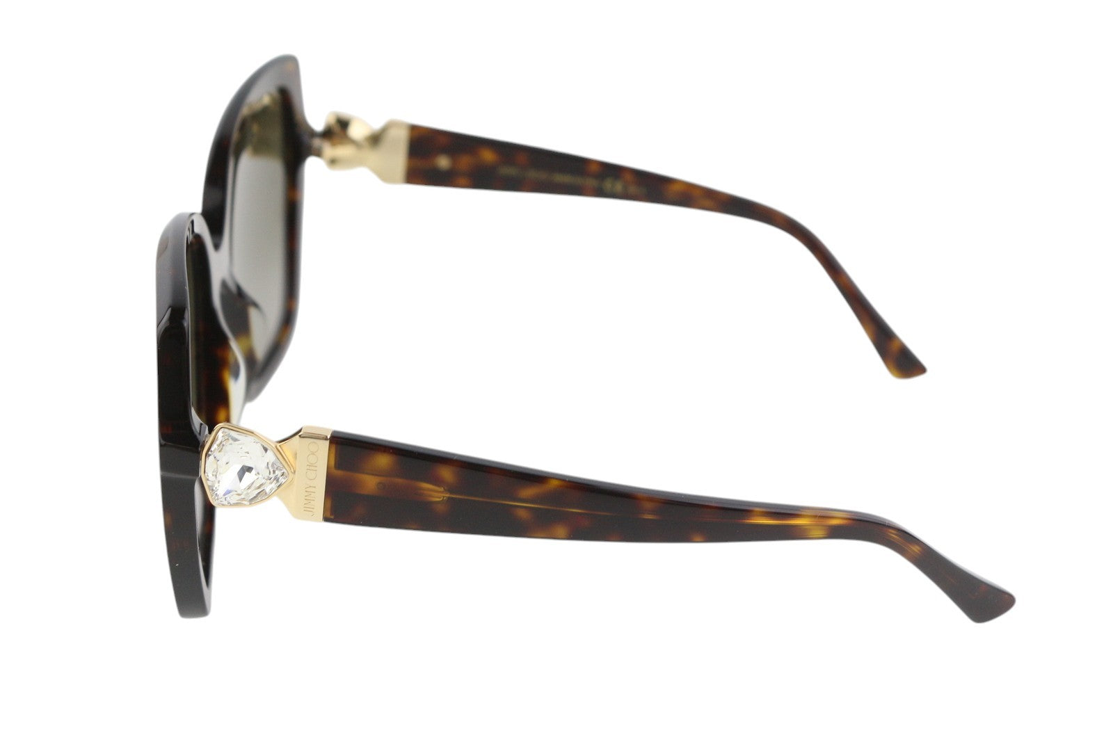 JIMMY CHOO Manon Women Sunglasses ONE SIZE Tinted Square Animal Print RRP€349