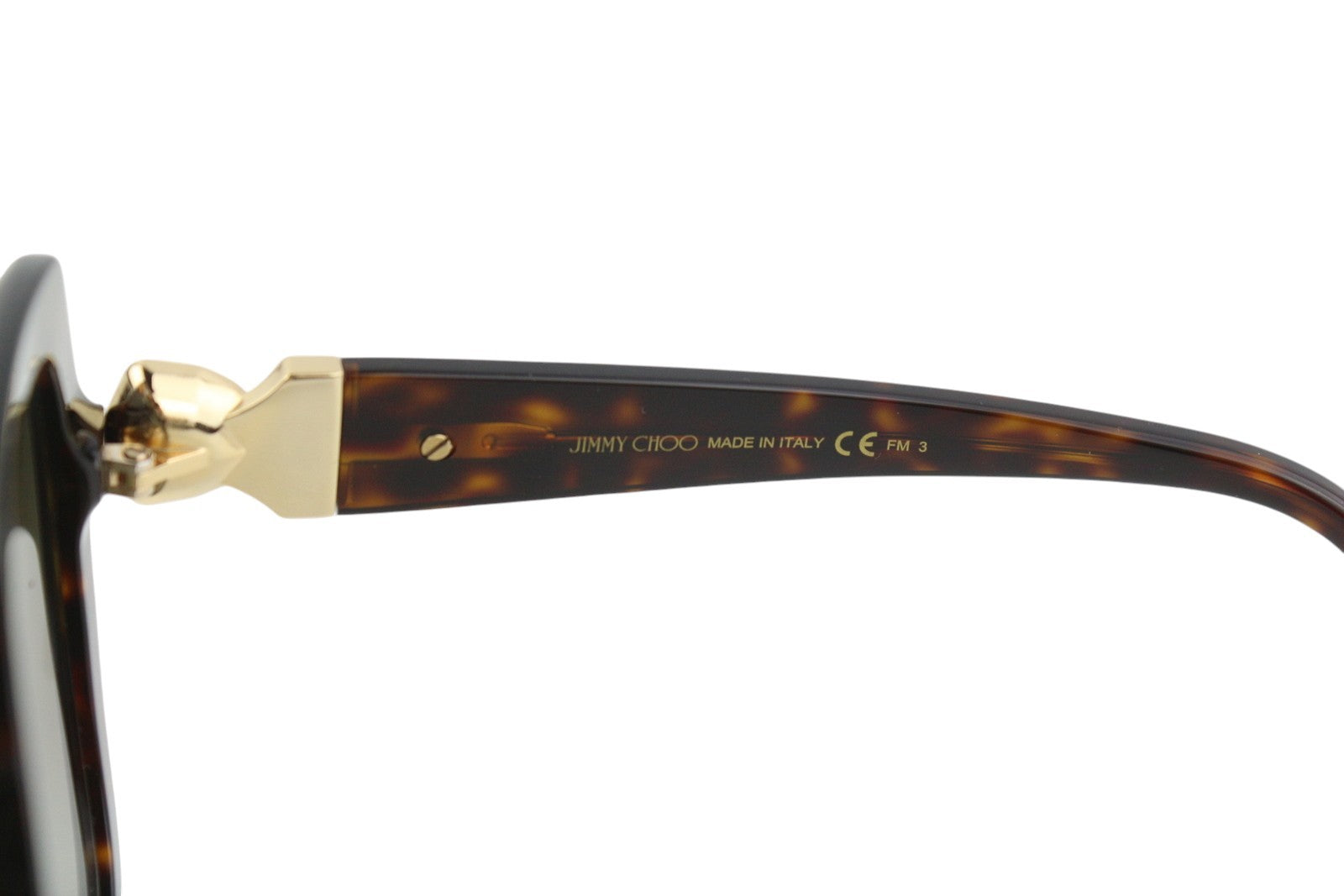 JIMMY CHOO Manon Women Sunglasses ONE SIZE Tinted Square Animal Print RRP€349