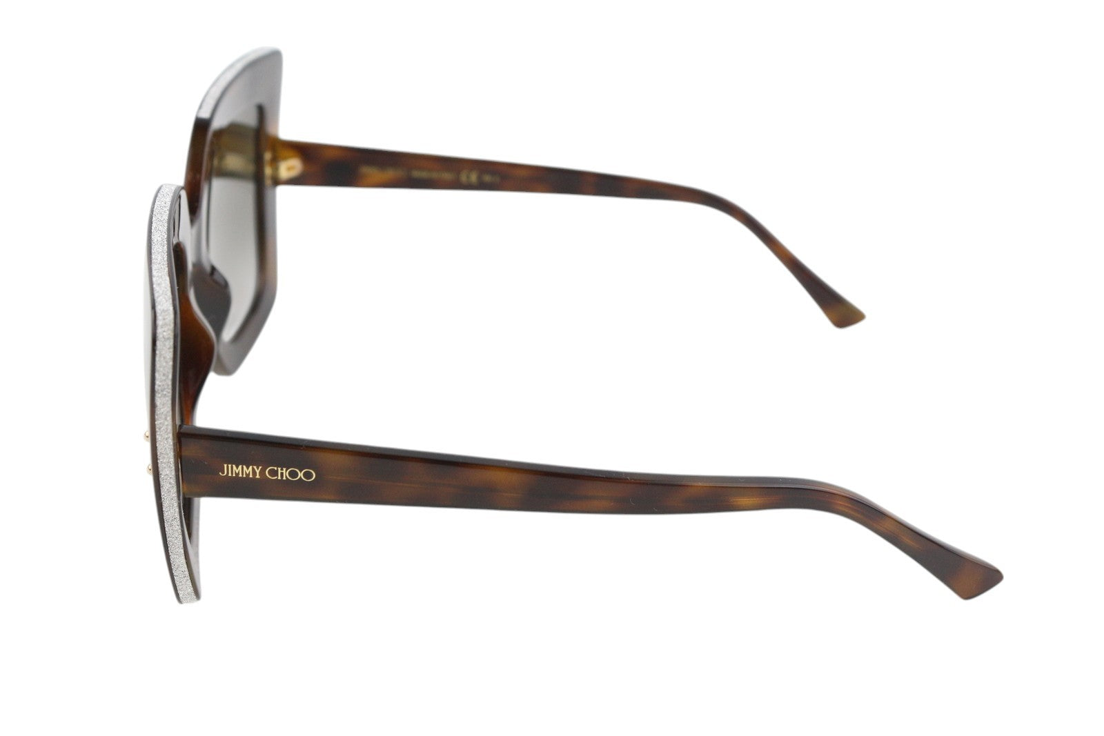 JIMMY CHOO Auri/G/S Women Sunglasses ONE SIZE Tinted Shiny Animal Print RRP€349