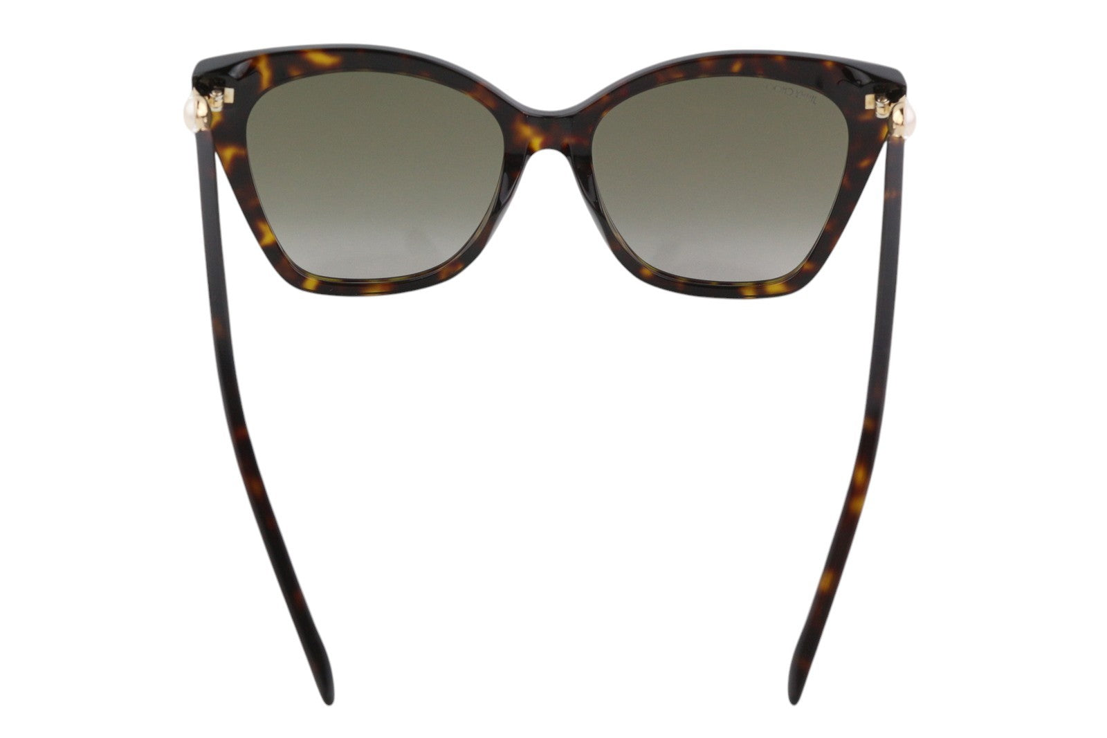 JIMMY CHOO Rua/G/S Women Sunglasses RRP€399 Brown Animal Print Frame Cateye